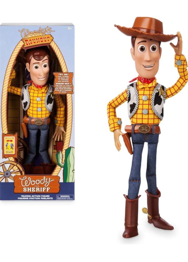 Disney Store Official Woody Interactive Talking Action Figure from Toy Story 4